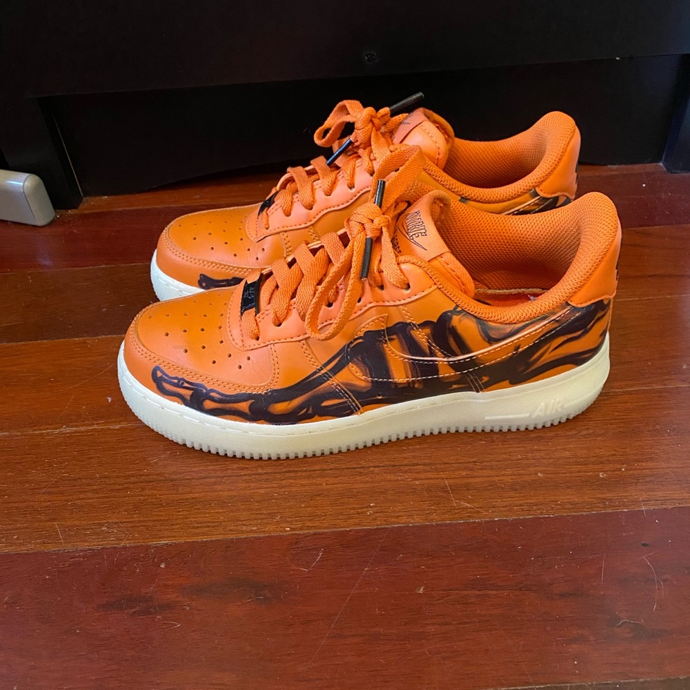 Orange Skeleton Air Force 1